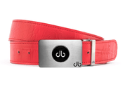 Red / Ballmarker Crocodile Leather Belts Druh Belts USA