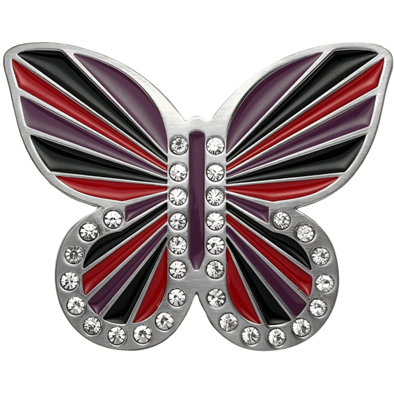 Druh Butterfly Buckle - Red, Black and Purple