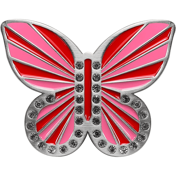 Druh Butterfly Buckle - Red and Pink