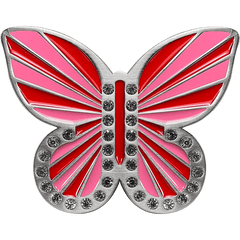 Druh Butterfly Buckle - Red and Pink