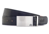 Silver Block Lizard Black Belts Druh Belts USA