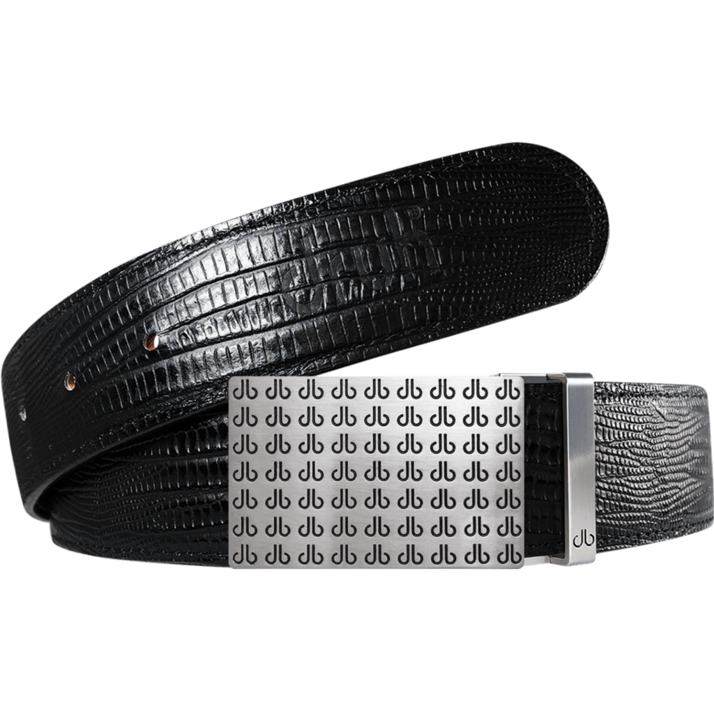 Black Lizard Strap with db Repeat buckle black