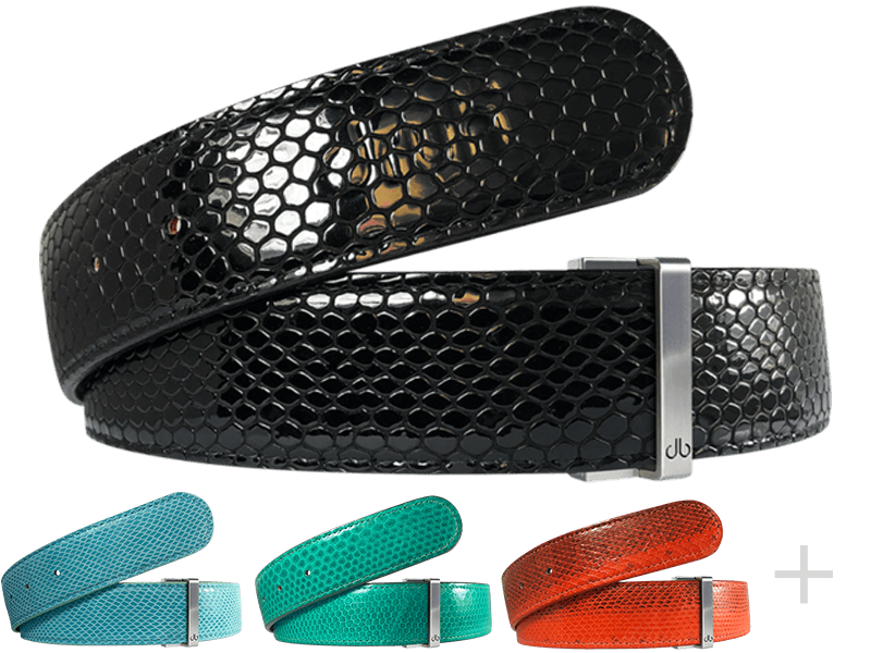 Snakeskin Leather Collection Druh Belts USA