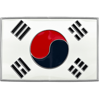 South Korea Flag Buckle