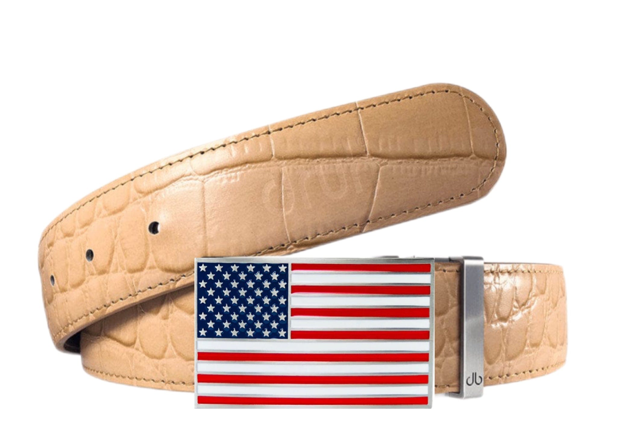 Tan / American Crocodile Leather Belts Druh Belts USA