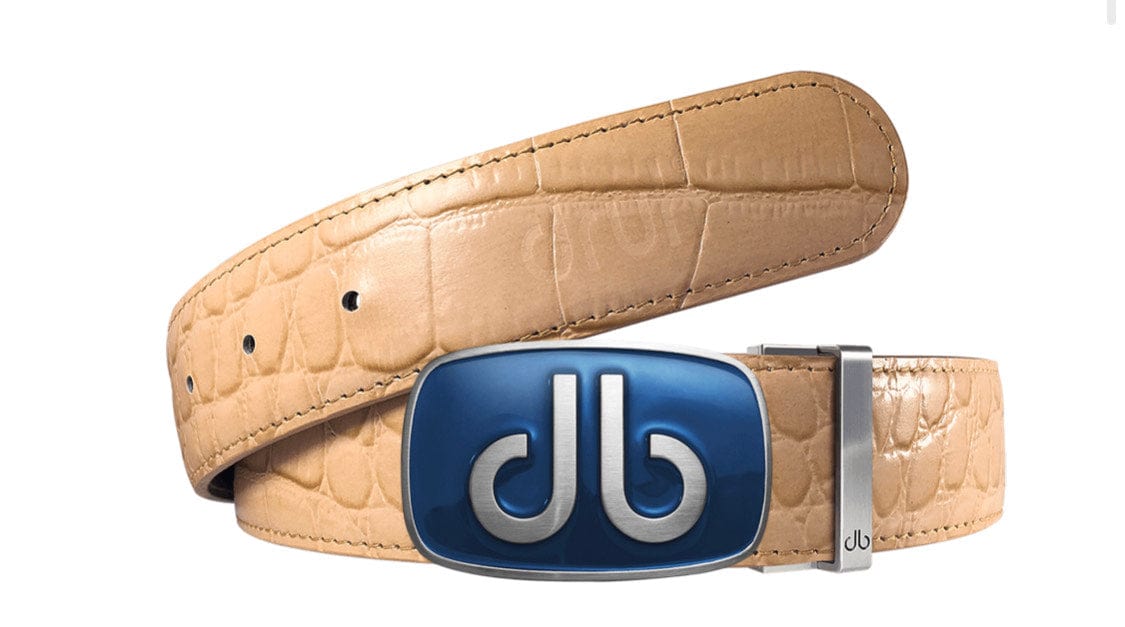 Tan / Big & Gaint Crocodile Leather Belts Druh Belts USA