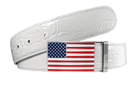 The Sparkler in White: One Strap, Two Buckles