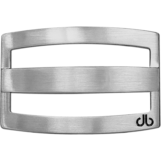 Silver Druh db Classic Stripe Buckle