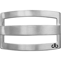 Silver Druh db Classic Stripe Buckle