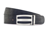 Three Bar Ostrich Black Belts Druh Belts USA