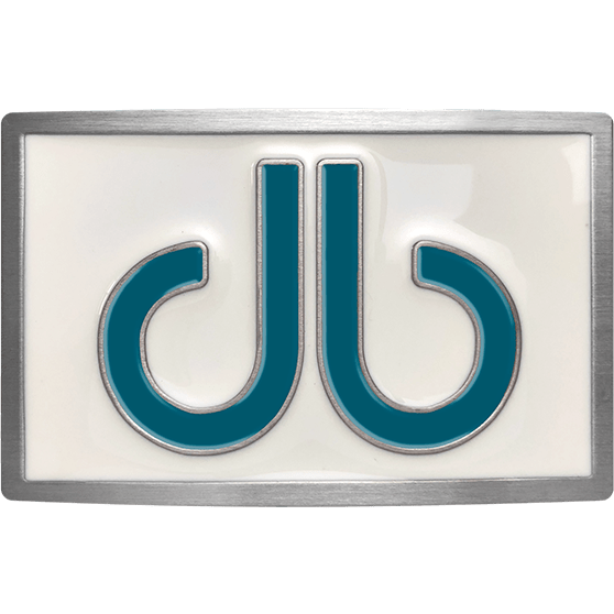 Druh db Double Infill Buckle - White Background - Aqua