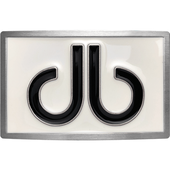 Druh db Double Infill Buckle - White Background - Black