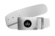 White / Ballmarker Ostrich Leather Belts Druh Belts and Buckles | US & Canada