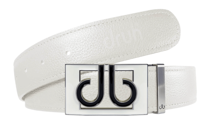 White / Color Thru Full Grain Leather Belts Druh Belts and Buckles | US & Canada