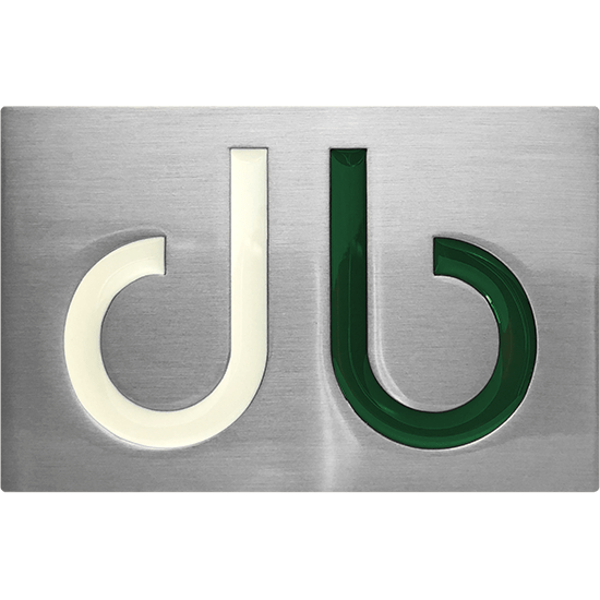 Druh db Two Tone Infill Buckle - White and Green