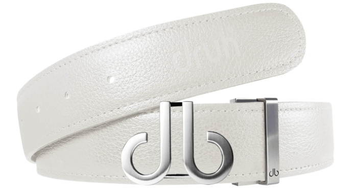 White / Icon Full Grain Leather Belts Druh Belts and Buckles | US & Canada