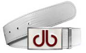 White Lizard / Double Infill Lizard Leather Belts Druh Belts and Buckles | US & Canada