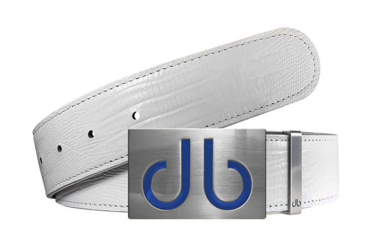 White Lizard / Infill Lizard Leather Belts Druh Belts and Buckles | US & Canada