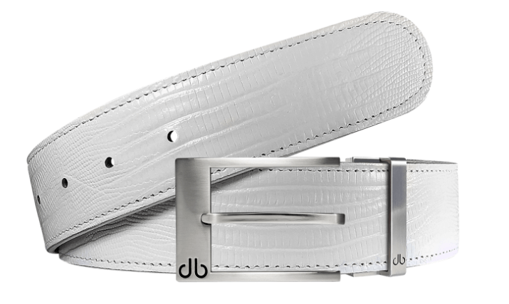White Lizard / Prong Lizard Leather Belts Druh Belts and Buckles | US & Canada