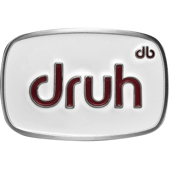 druh buckles white and maroon